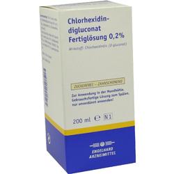 Verpackung einer zahnfreundlichen Mundspüllösung ohne Zucker (200 ml).